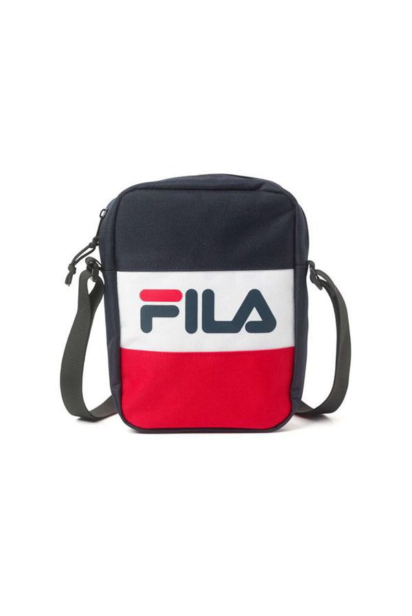 Bolsa Crossbody Fila Azul Marinho/Branco/Vermelhas - Fila Rizzo Small Portugal Lojas,BIEX-79423